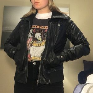 Vegan leather jacket